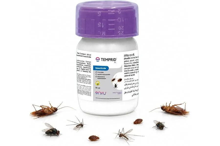 Temprid SC for Cockroach, Mosquitoes, House Flies & Bed Bug Control | No Smell | Mix Only with — Linkbiz SmartDeal's