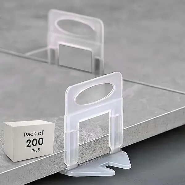 Robustt Tiles Leveling Clip - Pack of 200 Pcs | 3mm Tile Spacer For Removing Lippage (Wedges Not Included) | Tile Leveler | Durable |Reusable Tile Tools — Linkbiz SmartDeal's