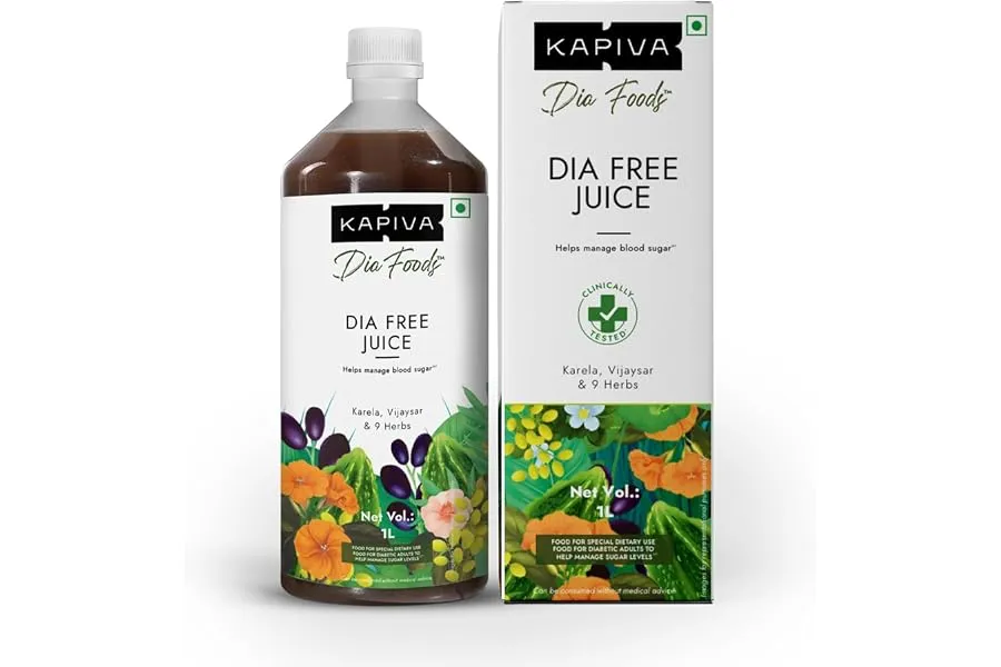 Kapiva Dia Free Juice, 1L | Scientifically designed formulation to support sugar levels | Karel — Linkbiz SmartDeal's