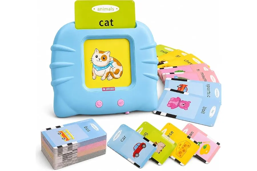 Storio Montessori Talking Flash Cards for Kids 2-5 Years | Rechargeable Educational Learning To — Linkbiz SmartDeal's