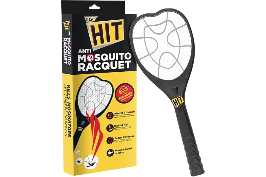 HIT Anti Mosquito Racquet Rechargeable Insect Killer Bat with LED Light — Linkbiz SmartDeal's