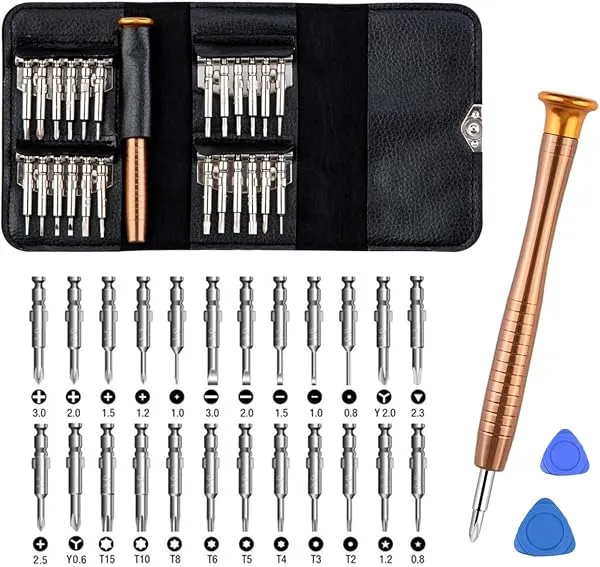 THEMISTO - built with passion 27 in 1 Precision Screwdriver Set Multi Pocket Repair Tool Kit for Mobiles, Laptops, Electronics — Linkbiz SmartDeal's