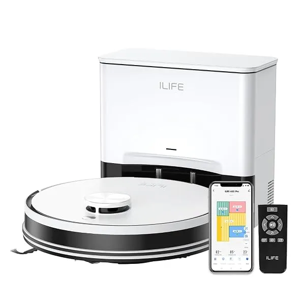 ILIFE A30 Pro Robot Vacuum Cleaner with LiDAR Navigation, Self-Empty Station, 13000Pa Suction, Vacuum & Mop, Customised Cleaning, Y- Shape, Ideal for All Floors, App, Voice & Remot — Linkbiz SmartDeal's
