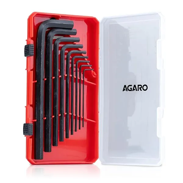 AGARO 9pcs Hex Allen Key Set, Heat treated, Ideal for Repair & Maintenance for Home & DIY Use. — Linkbiz SmartDeal's