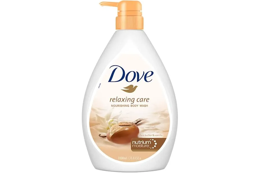 Dove Relaxing Shea Butter Body Wash with Vanilla for Soft Skin, Soothing Scent, 1L — Linkbiz SmartDeal's