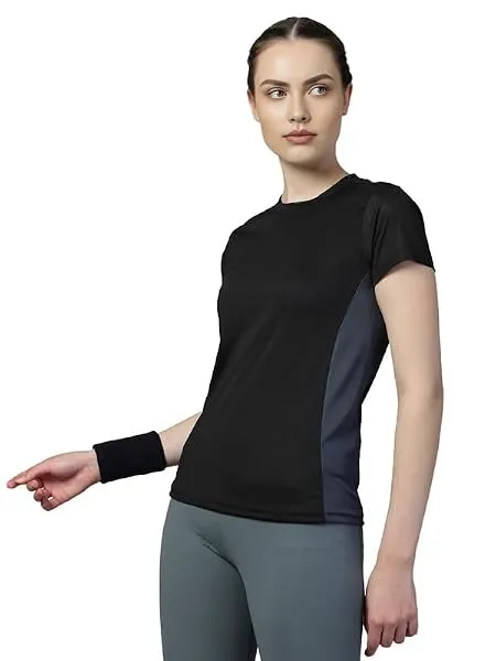 CHKOKKO Gym Tshirt for Women Workout Dry Fit t Shirt Sports Tshirt Lightweight Round Neck Breathable Half Sleeve Activewear Mesh Running Yoga Tops for Woman — Linkbiz SmartDeal's