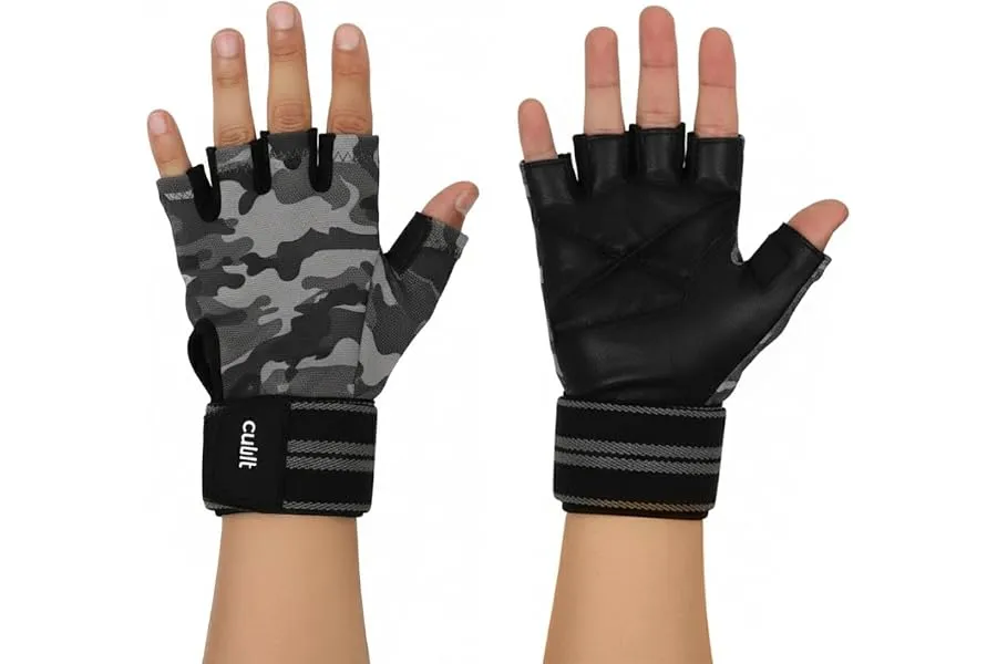 CULT Gym Gloves for Men Workout & Gym Gloves for Woman | Anti-Slip Leather Grip Workout Hand Gl — Linkbiz SmartDeal's