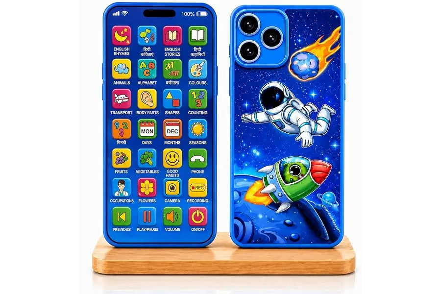 Kids Phone – Rechargeable Toy for Kids with 24 Learning Modes | Talking Dummy Mobile for Boys & — Linkbiz SmartDeal's