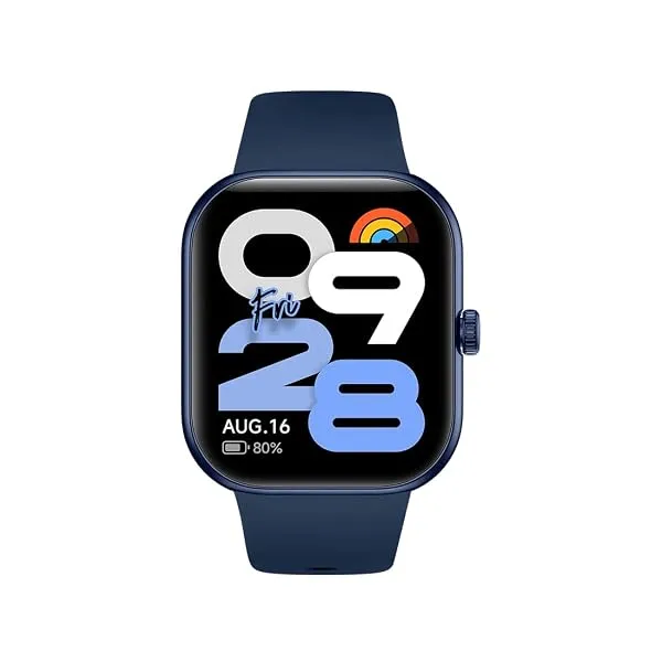Redmi Move Smartwatch | 1.85" AMOLED (390×450, 600 nits) | Bluetooth Calling | 140+ Sports | 24×7 HR & SPO₂ | AOD | Up to 14-Day Battery | HyperOS (Blue Blaze Strap) — Linkbiz SmartDeal's