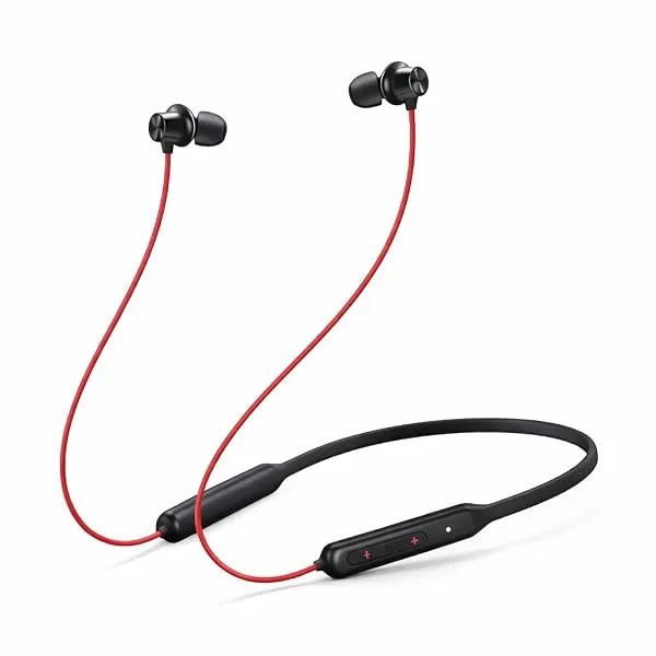 for Oneplus Z2 Wireless Bluetooth Neckband Compatible with Oneplus 12,11,13,10 with Deep Bass Sound, Clear Calling, Stereo Sound (Red) — Linkbiz SmartDeal's
