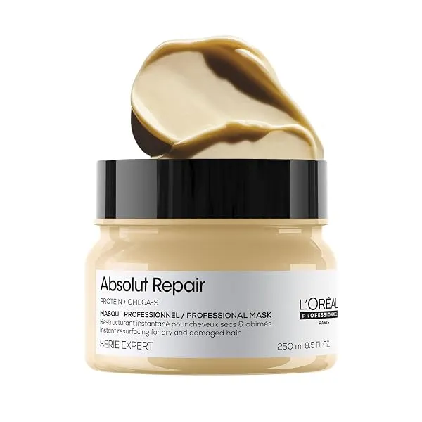 L'Oréal Professionnel Absolut Repair Mask for Dry & Damaged Hair - 250ml | Professional mask for Strengthening and Repairing Hair, With Protein & Omega-9, For Men & Women — Linkbiz SmartDeal's