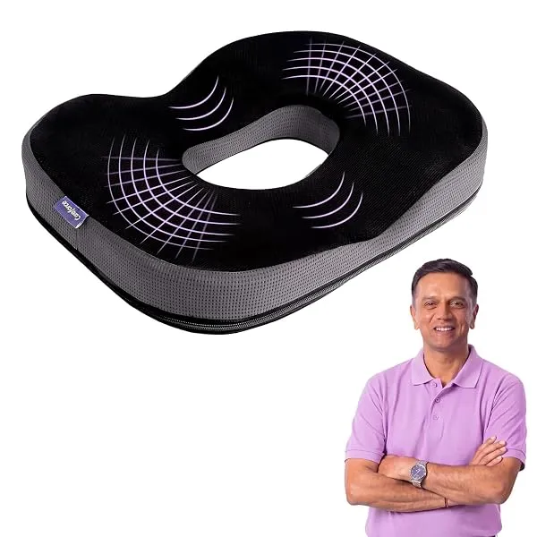 Careforce Donut Pillow for Tailbone Pain Relief Orthopedic Coccyx Cushion for Sitting, Hemorrhoids & Piles Relief, Sciatica Support Donut Seat Cushion for Office Chair, Car Seat & — Linkbiz SmartDeal's