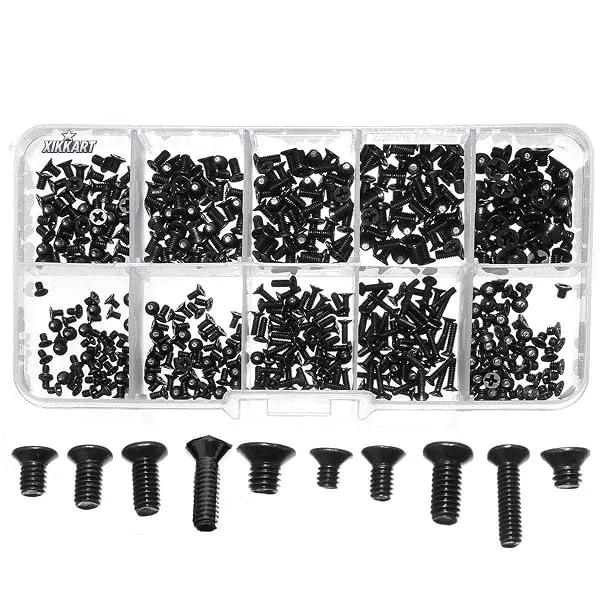 XIKKART 500 Pcs Laptop Notebook Computer Replacement Screws Kit | Compatible with Lenovo, Toshiba, Gateway, Samsung, HP, IBM, Dell, Sony, Acer, Asus | SSD, Hard Disk, (1 Box (500 P — Linkbiz SmartDeal's