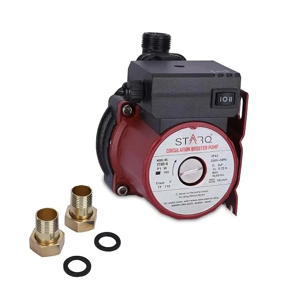 STARQ ST165-9 Inline Automatic Water Pressure Pump With Wall Mounting Bracket Suitable for Hot Water Circulation, Washing Machine, RO & Shower (RED) — Linkbiz SmartDeal's
