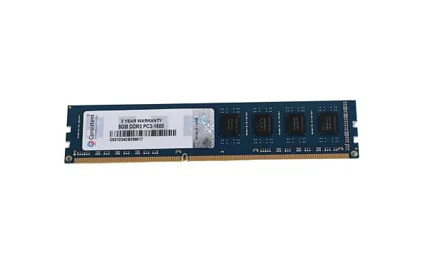 Consistent 8GB DDR3 1600MHz Desktop RAM U-DIMM | Long-DIMM, DT PC3-1600, Single Channel Memory, 3 Years Manufacturer Warranty, Made in India — Linkbiz SmartDeal's