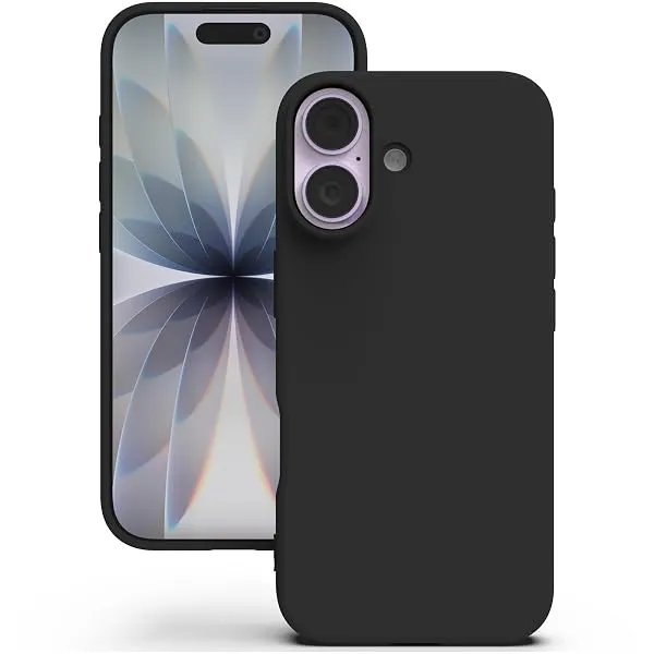 YATWIN Silicone Case for iPhone 17, Soft-Touch, Shockproof, DustProof, Antiskid Phone Cover for Apple iPhone 17 - Black — Linkbiz SmartDeal's