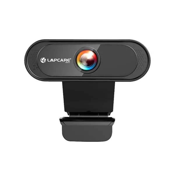 LAPCARE Lapcam HD 720M P, Noise Isolated Microphone with Computer HD stremaing Web cam for Desktop & Laptop with mic with Wide Angle Lens & Large Sensor for Superior Low Light, Opt — Linkbiz SmartDeal's