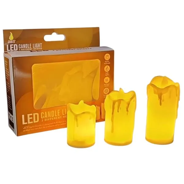 Party Boomers 3Pcs Led Tealight Candles Set Pack of 1 — Linkbiz SmartDeal's