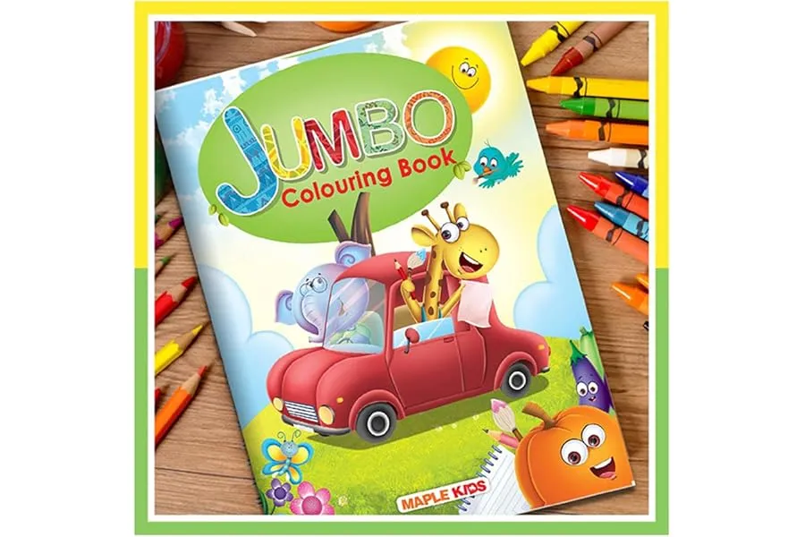 Jumbo Colouring Book - Activity Colouring Book for 3 to 5 years old kids - Gift to children for — Linkbiz SmartDeal's