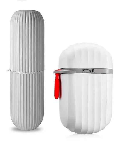 iSTAR Soap Box for Travelling Leak Proof, Travel Soap Case Toothbrush Case Waterproof Travel Soap Dish Shower with Convenient Handle Leakproof Soap Holder for Bathroom Camp (White) — Linkbiz SmartDeal's