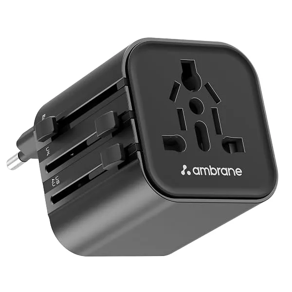 Ambrane Universal Travel Socket, International All in One Worldwide Travel Adapter Socket with 2500W High Power Output with 9 Hole Universal Socket, Compatible in 150+ Countries (A — Linkbiz SmartDeal's