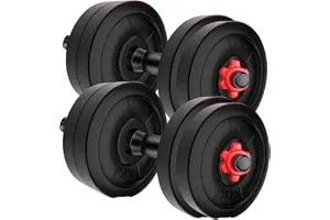 Amazon Brand - Symactive 20 Kg Adjustable Dumbbell Set – Durable PVC Plates (2kg x 4, 3kg x 4) — Linkbiz SmartDeal's