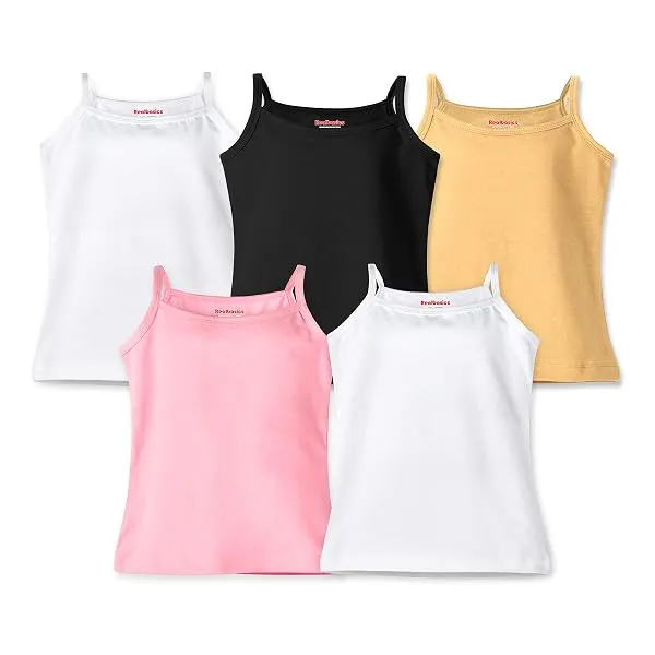 Real Basics Girl's Multicolour Camisole (Set of 5) — Linkbiz SmartDeal's