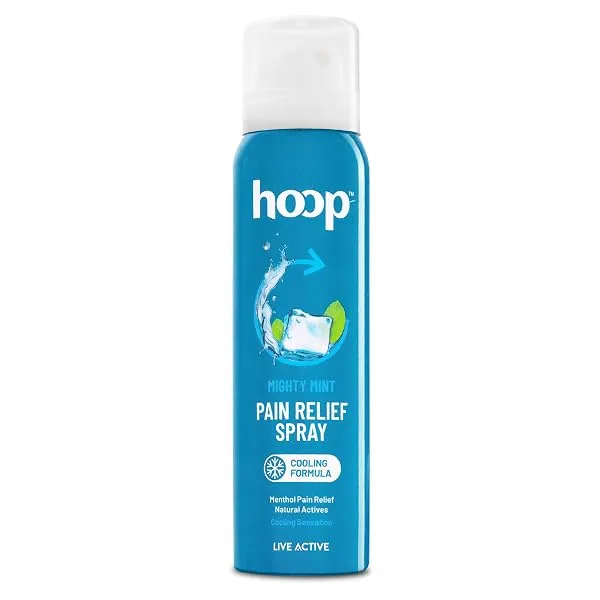 hoop Pain Relief Spray | Ice Cooling Formula For Pain Relief | 80g | Leg, Back, Shoulder, Knee, Muscles — Linkbiz SmartDeal's