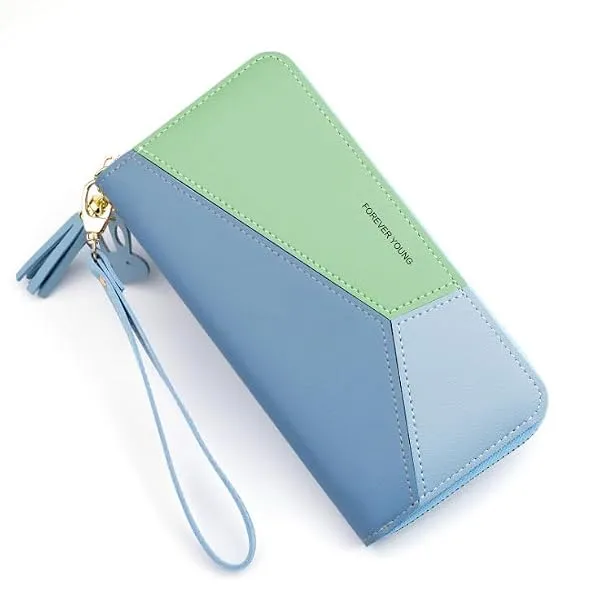 Valerie Women Wallet Wallet for Women and Girls | Zipper Wallets Leather Credit Card Holder (Blue) — Linkbiz SmartDeal's
