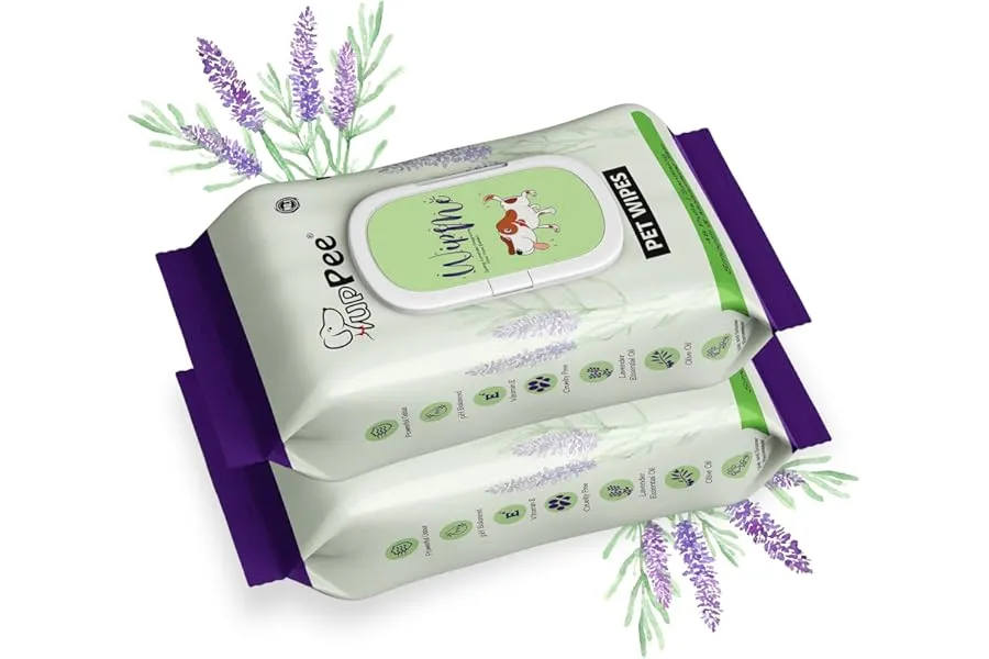 PUPPEE Wipe ME 100% Biodegradable 96 Count (Pack of 2) Wet Wipes for Dogs, Cats & All Pets | La — Linkbiz SmartDeal's