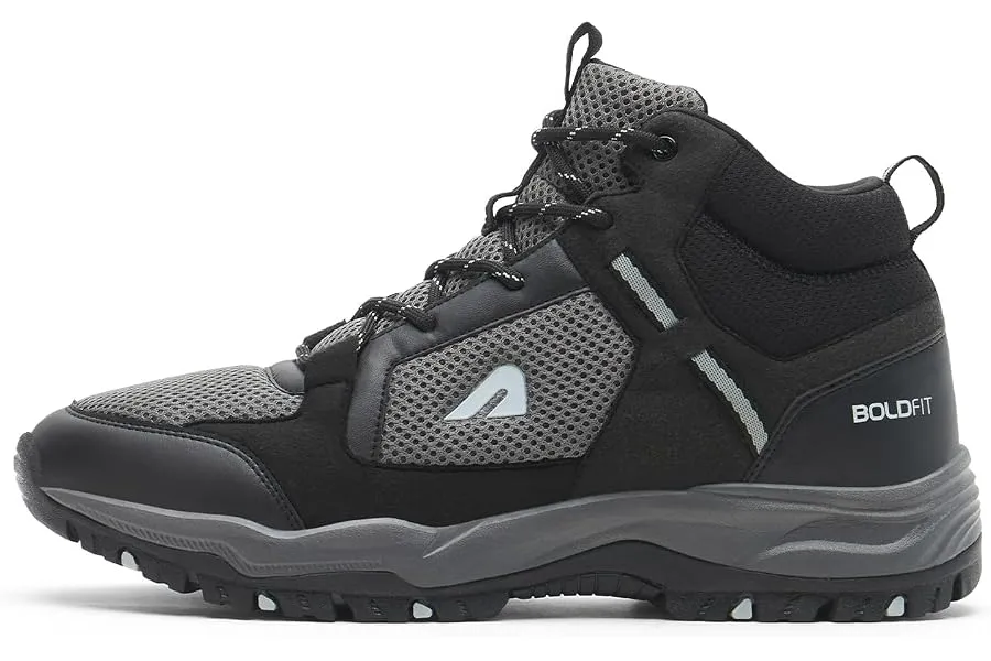 Boldfit Trekking Shoes for Man Outdoor Hiking Shoes for Man High Neck Footwear for Men Anti Ski — Linkbiz SmartDeal's