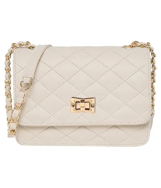 ADISA Women's Quilted Crossbody Sling Bag - Stylish Cross Body Handbag for Girls & Women with Gold Chain (SL5059) — Linkbiz SmartDeal's
