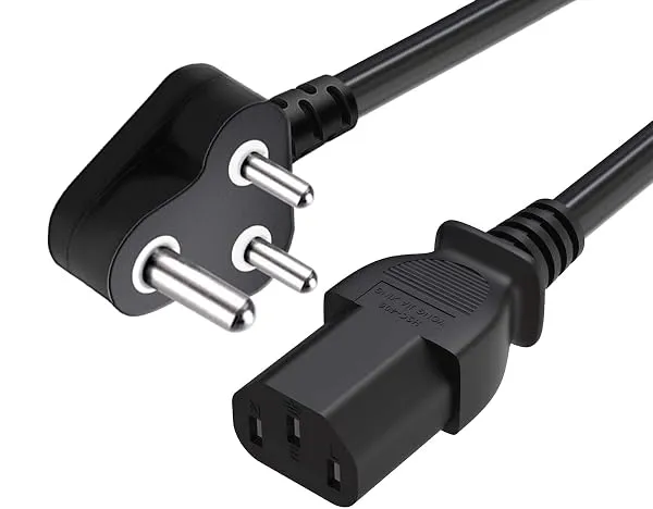 FEDUS 1 Meter Desktop PC Computer Power Cord, 2500 Watt IEC C13 Power Cable for Pc, 3 Pin Ac Wire Lead for SMPS Power Supply, Monitor, Printer, Electric Kettle, TV, All Gaming Comp — Linkbiz SmartDeal's