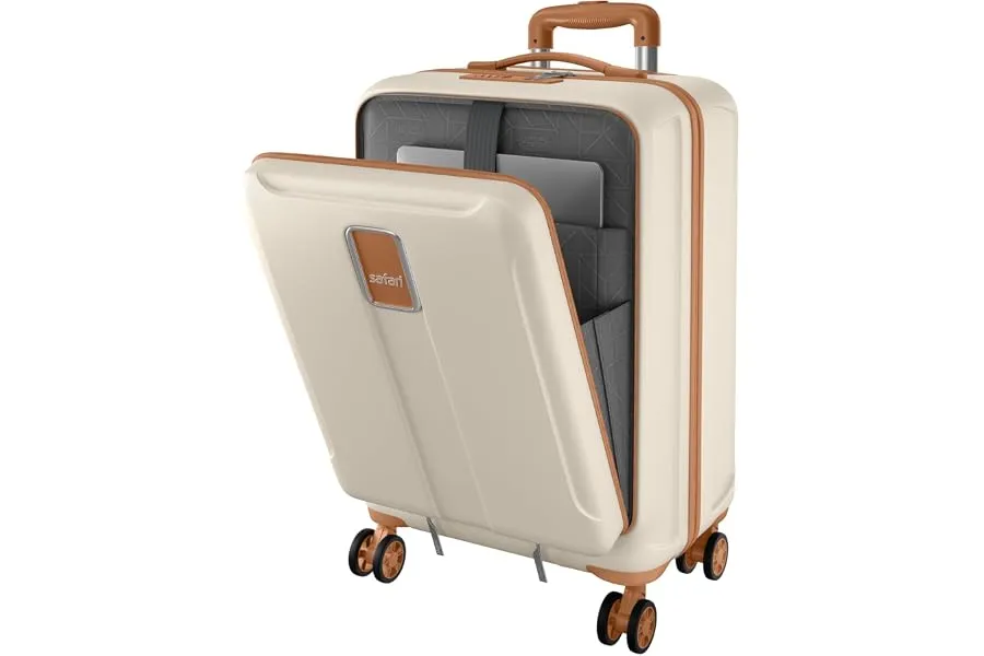 Safari Cabin Trolley Bag with Laptop Compartment, Hardside Polycarbonate Small (55cm) Suitcase — Linkbiz SmartDeal's