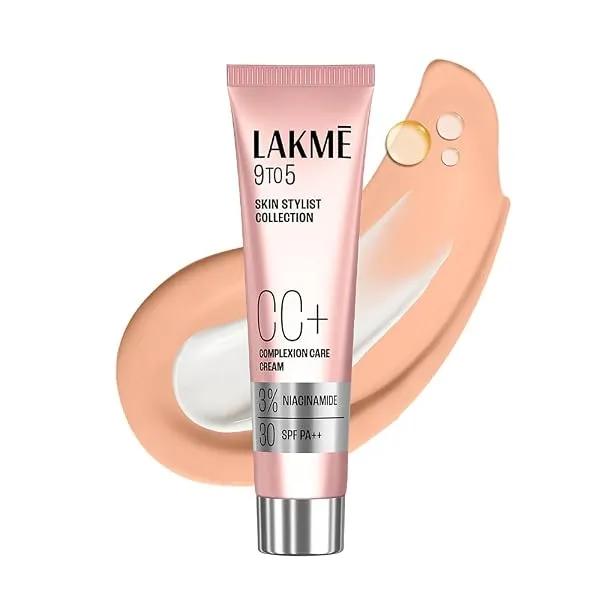 Lakme 9 to 5 CC Cream Beige with 3% Niacinamide Complex SPF30 PA++ | 90% lightweight moisturizing cream for Care & 10% Foundation for Care |Conceals Dark Spots| Brightens Skin |30 — Linkbiz SmartDeal's