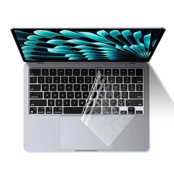 EooCoo Keyboard Cover Skin for MacBook Neo, Air 13.6/15, Pro 14/16, Clear | Compatible for 2026-2021 M5-M2 MacBook Air 13/15,M5-M1 Pro/Max Pro 14/16,Premium Ultra Thin Protector Sk — Linkbiz SmartDeal's