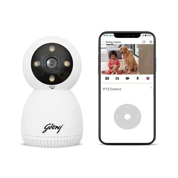 Godrej 3MP Smart Wi-Fi CCTV Camera | EVE Pro 3 | New Launch | Night Vision | 360° View | AI Human Tracking | Motion Detection | Indoor Camera | 2-Way Talk | Up to 256GB SD Card Sup — Linkbiz SmartDeal's