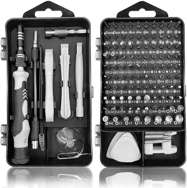 STORVEX 115-in-1 Precision Magnetic Screwdriver Set with Storage Case | Professional Multi-Bit Repair Tool Kit for Laptop, Mobile, PC, Watch, Eyeglasses, Gaming Console & Electroni — Linkbiz SmartDeal's