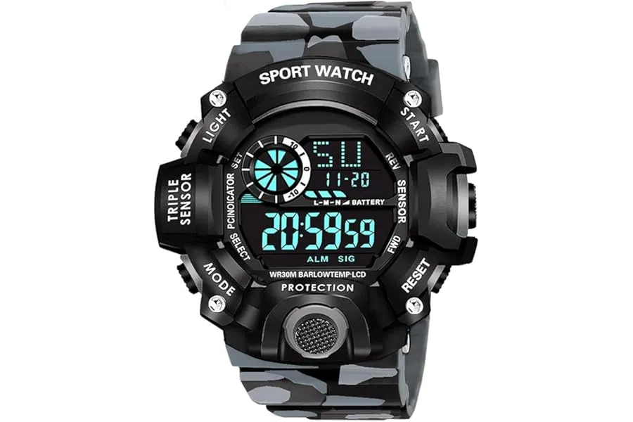 Shocknshop Digital Sports Multi Functional Black Dial Watch for Mens Boys -315RED — Linkbiz SmartDeal's