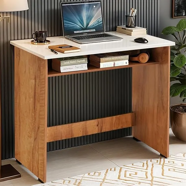 ABOUT SPACE Study Table with UnderDesk Storage Shelf - Desktop Table for PC, Laptop, Study, Drawing, Gaming Computer Table Office Furniture for Home Office [L 80 x B 45 x H 76.5 cm — Linkbiz SmartDeal's