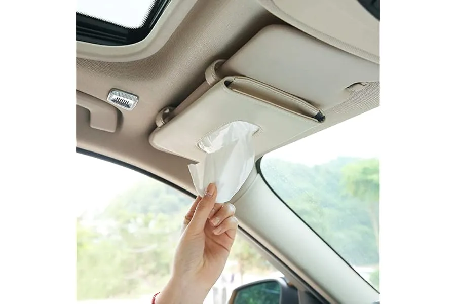 Detachi Car Tissue Holder, Sun Visor Napkin Holder, Car Visor Tissue Holder, Tissue Holder for — Linkbiz SmartDeal's