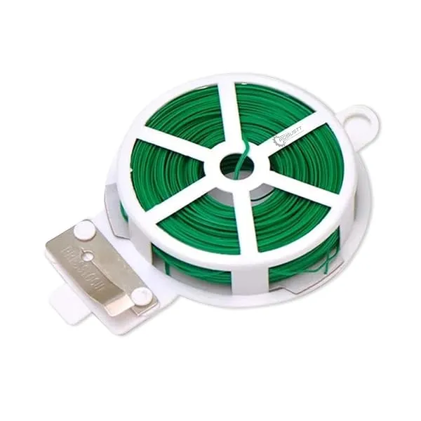 Robustt Twist Tie Wire - Pack of 1 | 50m Long | Build in Cutter | Ideal for Plants Support | Easy To Use | Versatile Usage — Linkbiz SmartDeal's
