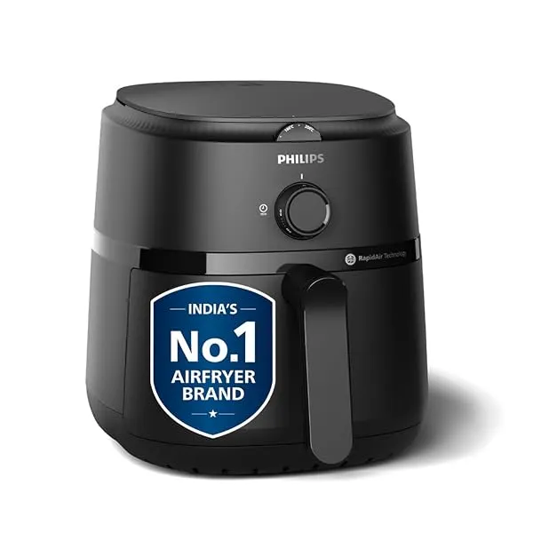 PHILIPS Air Fryer NA120/00, 4.2 Litre, Large | uses up to 90% less fat, with Rapid Air Technology — Linkbiz SmartDeal's