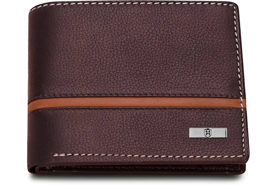 HORNBULL Denial Brown Leather Wallet for Men | Wallets Men with RFID Blocking | Mens Wallet Lea — Linkbiz SmartDeal's