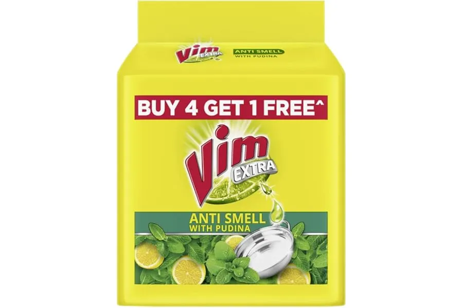 Vim Antismell Dishwash Bar with Pudina|| 190 g (Buy 4 Get 1 Free) — Linkbiz SmartDeal's