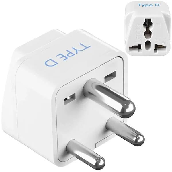 Ceptics (USA, UK, China & More) to India (Type D) Travel Adapter Plug - CE Certified - RoHS Compliant (GP-10) — Linkbiz SmartDeal's