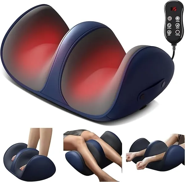 YOGIMOONI Shiatsu Foot Massager Machine with Heat, Foot and Calf Massager,Delivers Relief for Tired Muscles and Plantar,Deep Tissue Massager, Pain Relief, Promotes Blood Circulatio — Linkbiz SmartDeal's