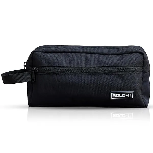 Boldfit Toiletry Bag for Travel Men & Women,Spacious Travel Organizer with Multiple Compartments & Zipper Closure,Durable Cosmetic & Grooming Kit Pouch for Toiletries Kit, Skincare — Linkbiz SmartDeal's