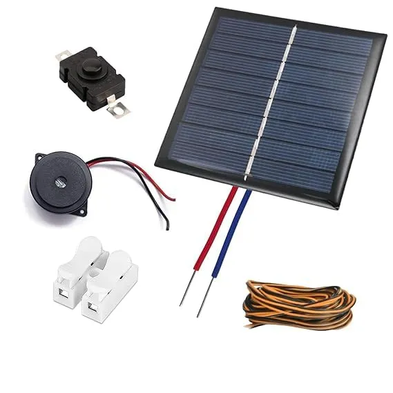 SP Electron Solar Panel for Project with Buzzer, and Wires,Switch,Wire Connector Combo Solar Project Kit — Linkbiz SmartDeal's