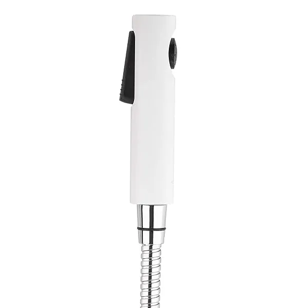 Kohler Cuff Health Faucet for Toilet with Flexible Hose Pipe and Holder | Ideal Toilet Jet Spray for High Water Pressure | Bathroom Jet Spray with Easy Grip Design| White, 1.2 M Ho — Linkbiz SmartDeal's